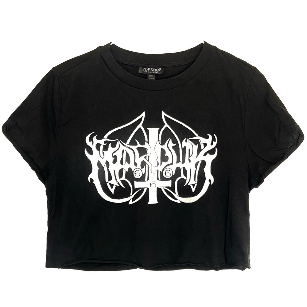 MARDUK Black Metal Band Crop Top